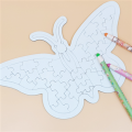 KC인증 종이퍼즐 나비 (1개) 43p 조각 맞추기 DIY 그리기 퍼즐 어린이 방과후미술