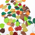 나뭇잎 EVA 스티커 약500개 반짝이 입체 스티커 가을 미술 놀이 어린이집 환경판 돌봄