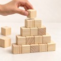 큐브 우드 블록 정육면체 약3.5cm 미송 원목 나무알 50개입 교구 쌓기 나무 홈스쿨링