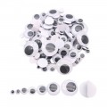접착 입체 모형 스티커 눈알 약10mm 1봉 약2000개 인형눈 가짜눈 공예 부자재 미술